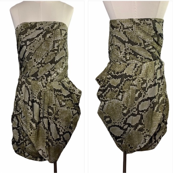 MICHAEL Michael Kors Snake Print Mini Dress - Picture 1 of 9